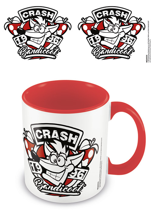 Кружка Crash Bandicoot: 1996 Emblem (Red Coloured Inner) (315 мл.)